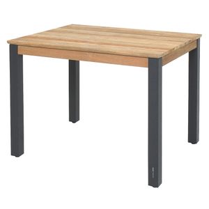 Zebra Derex Gartentisch 80x100cm Aluminium/Teak recycelt