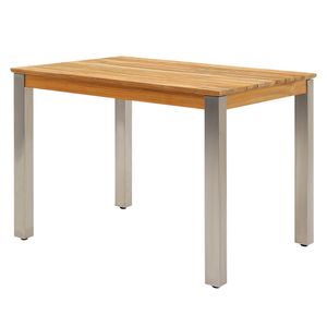 Zebra Derex Gartentisch 80x100cm Edelstahl/Teak recycelt