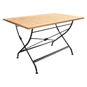 Zebra Florence Klapptisch 120x80 cm Stahl/Teak