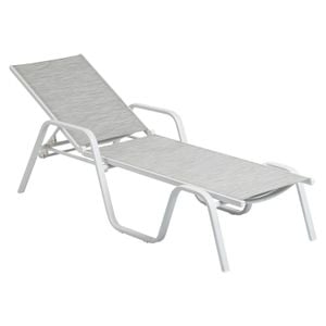 Kettler Basic Plus Gartenliege verstellbar Aluminium/Outdoorgewebe