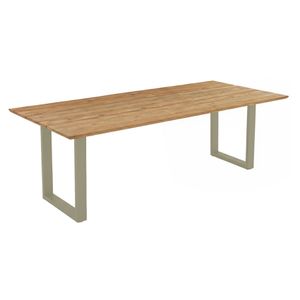 OUTLIV. Negara Gartentisch Edelstahl/Teak recycelt