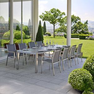 Stern Cardiff Gartenmöbel-Set XL (8 Plätze) Tisch 214/294x100cm