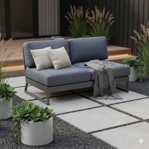 Kettler Ocean Skid Platform Gartenloungesofa Aluminium/Agora
