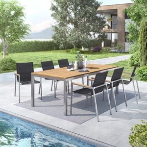 OUTLIV. Rimini Gartenmöbelset 7-tlg. Tisch 220x100cm