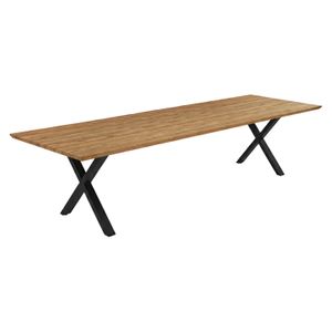 OUTLIV. Negara Gartentisch Edelstahl/Teak recycelt