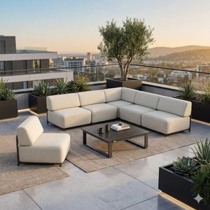 Kettler Tribe Ecklounge inkl. Loungetisch Aluminium/Polyester