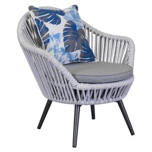 LC Garden Bari Loungesessel Aluminium/Rope