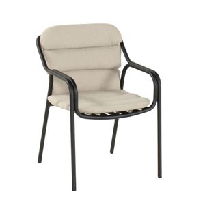 SCHÖNER WOHNEN-Kollektion Mivo Stapelsessel Aluminium mit Sitz- und Rückenkissen