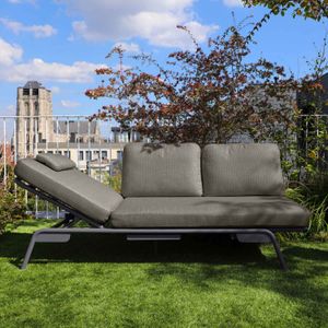 Zebra Somerset Gartenloungesofa Aluminium/Sunproof
