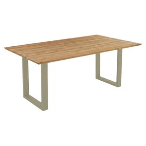 OUTLIV. Negara Gartentisch Edelstahl/Teak recycelt