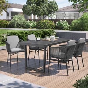 OUTLIV. Ohio Gartenmöbel-Set 5-tlg. Tisch 160x90cm Kufe