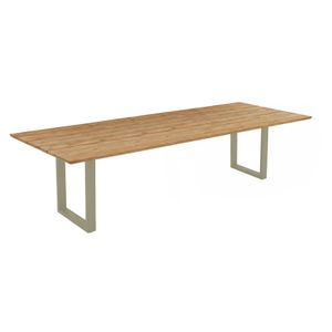 OUTLIV. Negara Gartentisch Edelstahl/Teak recycelt