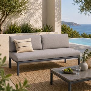 LifestyleGarden Dalgas Diningsofa Aluminium/Olefin