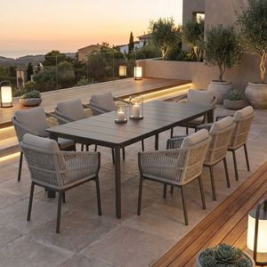OUTLIV. Alicante Gartenmöbel-Set XL (8 Plätze) Tisch 220x100cm