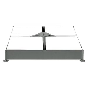Glatz Schirmsockel M4 für 12 Platten - verzinkt 91x91x15 cm - ohne Platten - ohne Standrohr