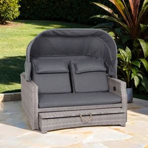 Siena Garden Lobos II Daybed Geflecht/Textil inkl. Kissen