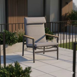 LifestyleGarden Topaz Loungesessel verstellbar Aluminium/Olefin