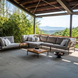 Houe Level 2 Ecklounge Aluminium/Sunbrella