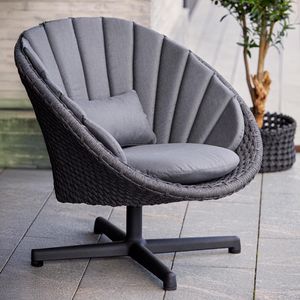 Cane-Line Peacock Loungesessel Aluminium/Rope