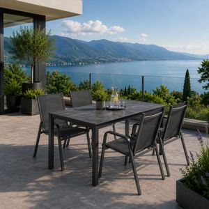 Kettler Basic Plus Gartenmöbel-Set M (4 Plätze) Tisch 160x90cm