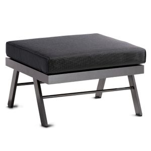Sieger Auckland Loungehocker Aluminium/Sunproof