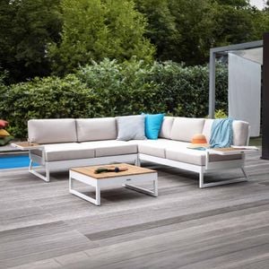 Kettler Ocean Skid Platform Loungeset Aluminium/Sunbrella