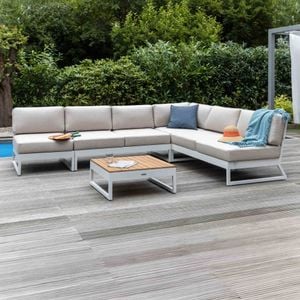 Kettler Ocean Skid Platform Loungeset Alumnium/Sunbrella