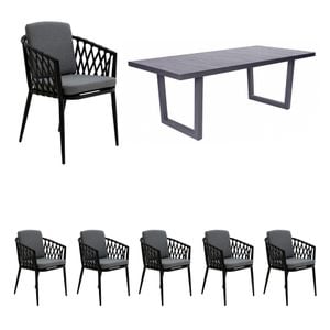 LC Garden Cairns Gartenmöbel-Set L (6 Plätze) Tisch 200x100cm
