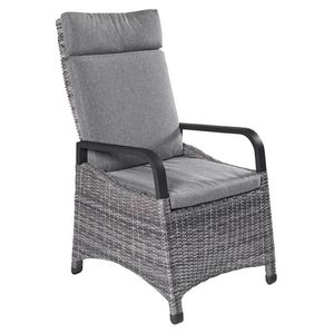 LC Garden Komido Gartensessel verstellbar Aluminium mit Sitz- und Rückenkissen