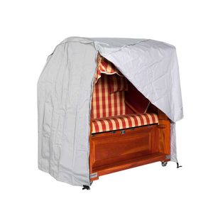 Heinemeyer Schutzhülle 130x90x163/132cm für Strandkorb, mit 2 Reißverschlüssen, Teak-Safe