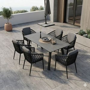 OUTLIV. Cairns Gartenmöbel-Set L (6 Plätze) Tisch 180x90cm