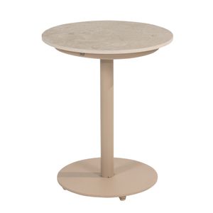 4Seasons Boaz Loungetisch Ø45cm Edelstahl/Keramik