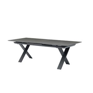 Zebra Levare Ausziehtisch 180/240x100cm Aluminium/Keramik