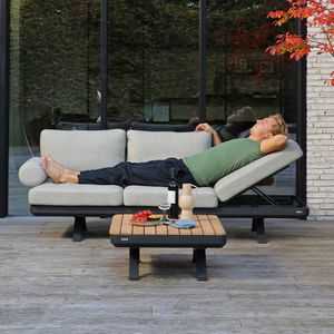Zebra Sky Loungeset inkl. Loungetisch Aluminium/Sunproof