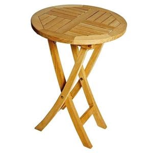 Zebra Poker Klapptisch Ø50 cm Teak