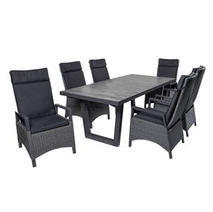LC Garden Keramo Gartenmöbel-Set 7-tlg. Tisch 200x100cm