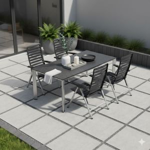 Kettler Wave Gartenmöbel-Set M (4 Plätze) Tisch 160x95cm