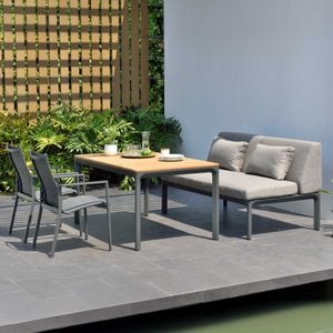 LifestyleGarden Espoo Gartenmöbel-Set M (5 Plätze) Tisch 160x90cm