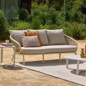 Apple Bee Pine Key Gartenloungesofa Aluminium/Polyrattan/Bee Wett