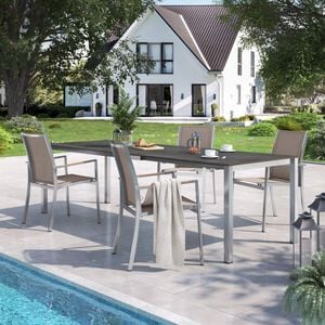 OUTLIV. Oviedo Gartenmöbel-Set M (4 Plätze) Tisch 160/217/267x92cm