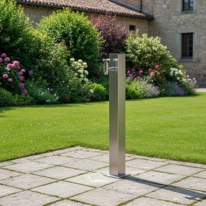 Ideal Zapfsäule 80x80mm V2A Edelstahl