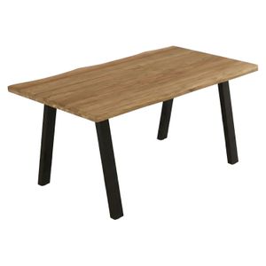 OUTLIV. Negara Gartentisch Edelstahl/Teak recycelt