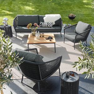 Musterring Ibiza Loungeset inkl. Loungetisch Aluminium/Rope
