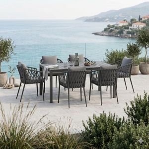 LC Garden Sunrepo Gartenmöbel-Set L (6 Plätze) mit OUTLIV. Tisch 155x90cm