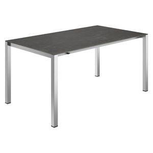 OUTLIV. Ausziehtisch 160/217/267x92cm Edelstahl/Glaskeramik