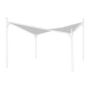 Siena Garden Berlino Dach zu Gartenpergola Berlino 300x300cm Polyester
