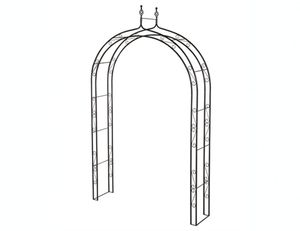 Rosenbogen Oxford, Metall 150x36x250cm