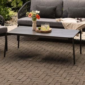 Interliving 7013 Loungetisch Aluminium/Sinterstein