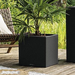Lechuza Canto Stone 30 LED Pflanzgefäß mit Beleuchtung Kunststoff