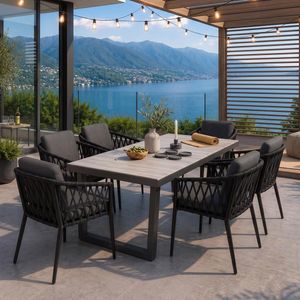 LC Garden Cairns Gartenmöbel-Set L (6 Plätze) Tisch 200x100cm